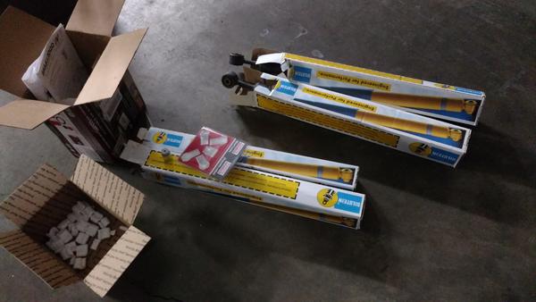 Didn't have a picture of the parts pre-install, but here are the boxes!
