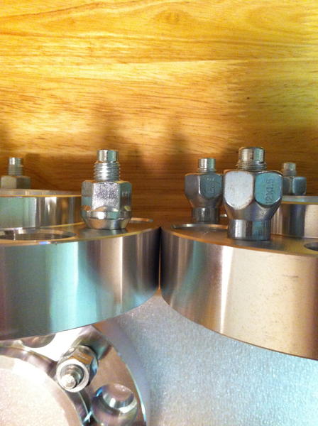 Difference of the the Reg nuts to ET's on right.