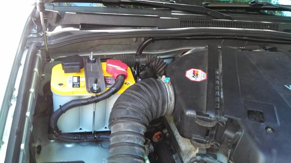 "Dirty Parts" 2nd battery. Decided to use an Optima from Autozone for the warranty.