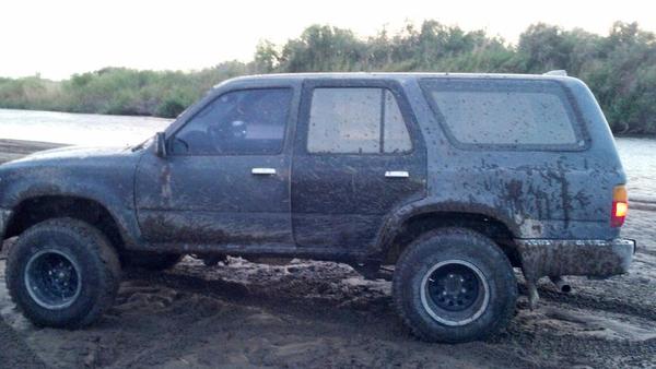 Doing donuts at the river!