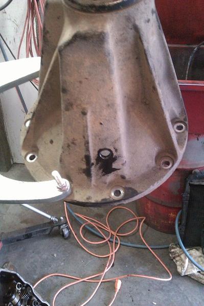 drilling for the bulkhead fitting