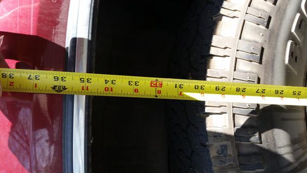 Driver's Rear before suspension