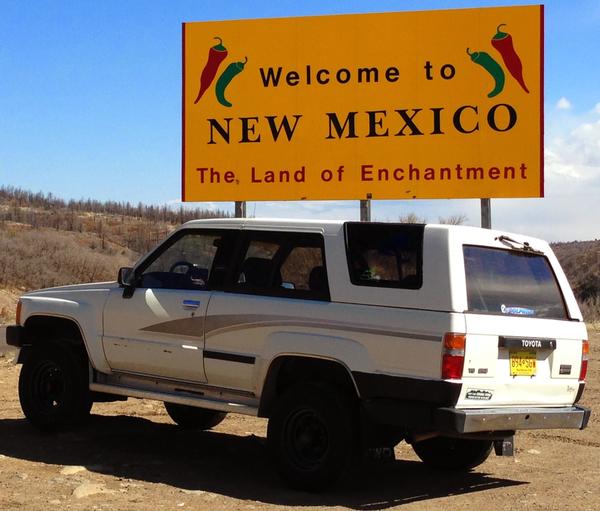 Driving the 4Runner home from CO Springs.