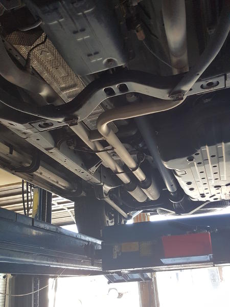 Dual 40 Series Flowmasters with a H pipe