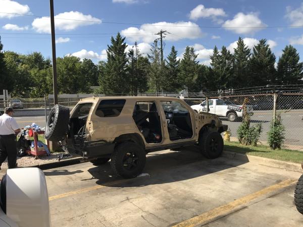 During all over paint job