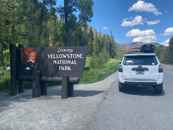 Eastern gate of Yellowstone NP, Wyoming.