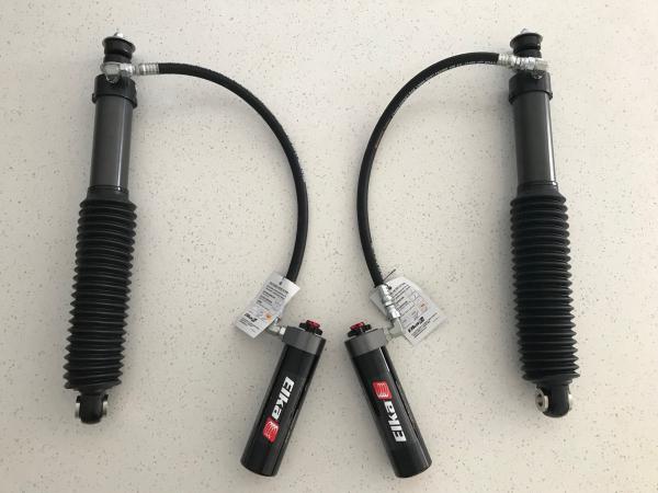 Elka 2.5" remote resi rear shocks with DCS