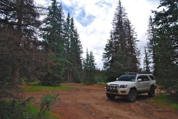 End of the 4x4 trail/Hiking trailhead at Wheeler Geologic Area