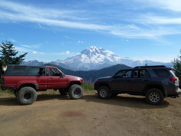 Evans Creek ORV, 1st Gen and my 5th Gen and Mt Rainer, WA
