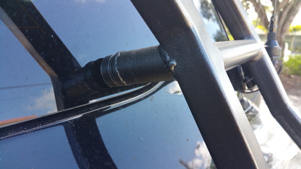 example of one of the rubber footed ladder stoppers