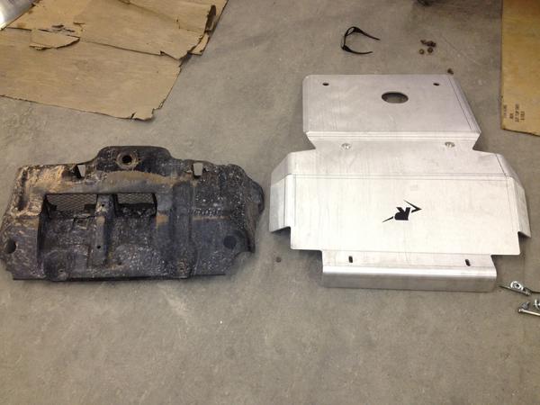 Factory Skid compared to the FJ Ricochet Skid