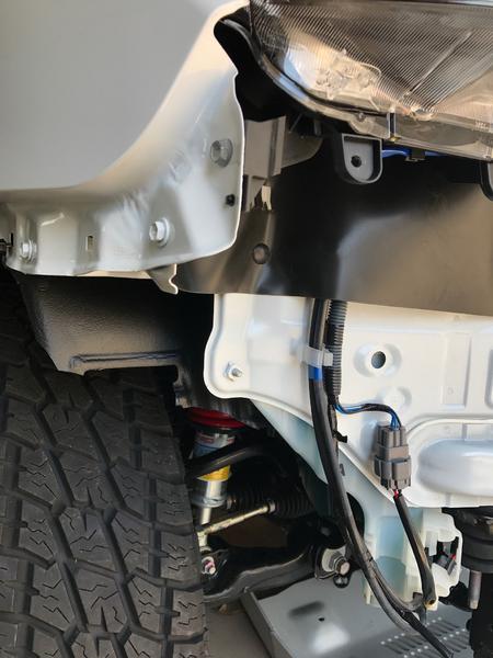 Fender liner trimmed
