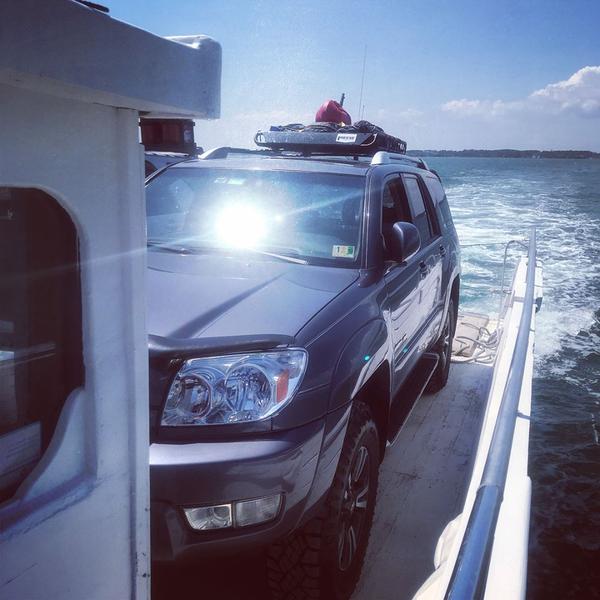 ferry ride over to the island