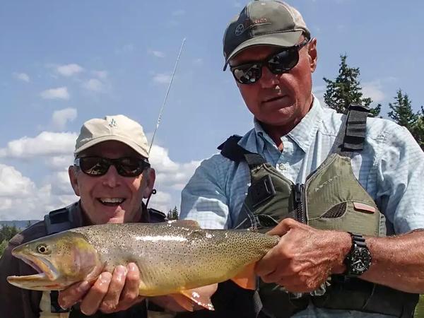 fine spotted snake river cutthroat trout
