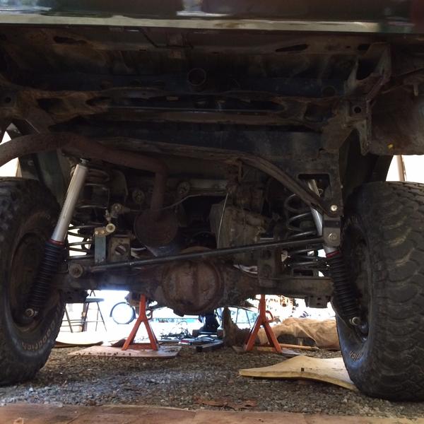 Finished up rear lift, Skyjacker M 95s (Canadian Rust)