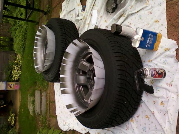 First coat of graphite