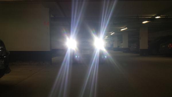 First mod,
literally on the first night.
LED headlights (still haven't adjusted them due to complications with plastic nuts)