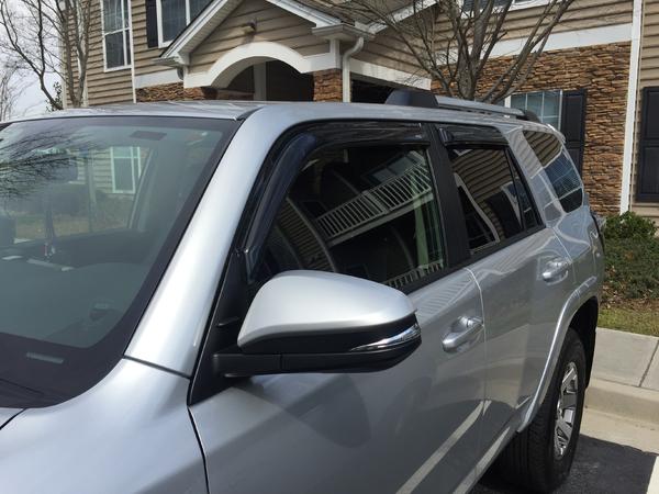 First mod to the new ride, vent visors.