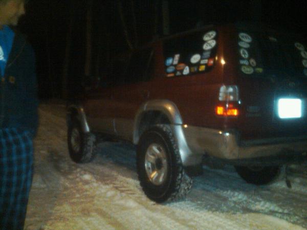 First night of the new 2.5 inch daystar coil spring spacer lift with 33 inch BFG all Terrain