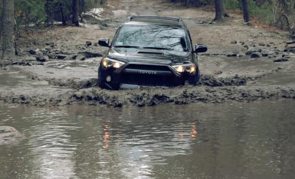 First off-road adventure, mud puddle, ice, and rocks. 10 days old is not too early.