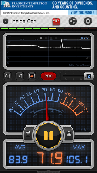 First reading with El Grande horns, no relay, facing inward.  Second reading was the same...