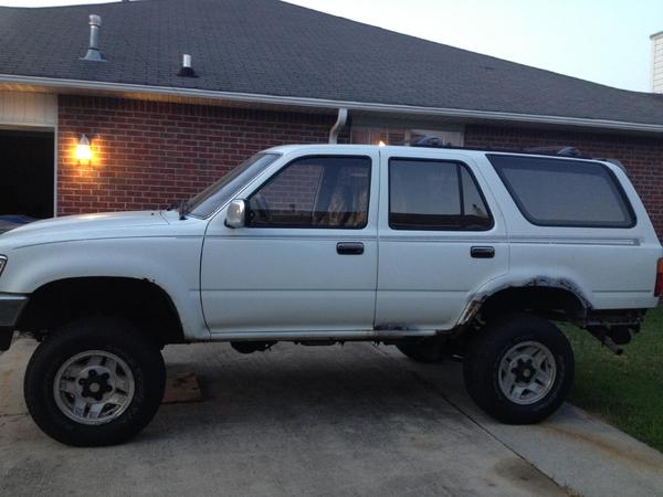 First step I took was removing running boards. Then I knocked off a little rust and installed Toytec 2" BJ Spacers and coils and put new Skyjacker sho