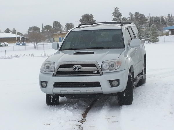 First time out in the school snow with the 2007 4runner sport.