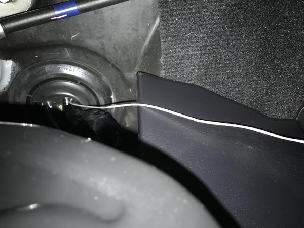 Fishing switch pro control cable into cab