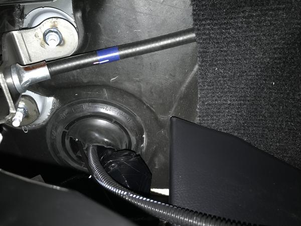 Fishing switch pro control cable into cab
