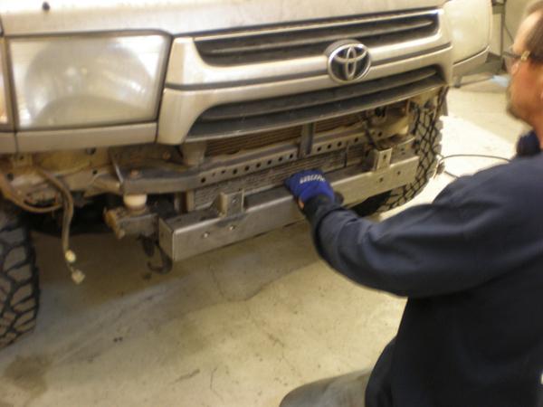 fitting the cross member
