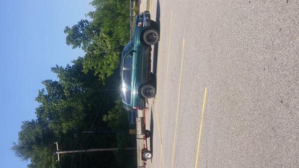Fixing up the trailer my grandfather has. Also loving my painted rims.