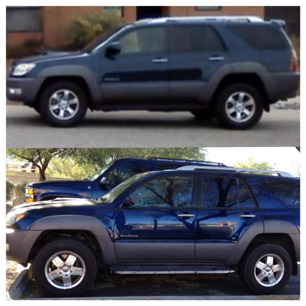FJ coil swap, before and after
