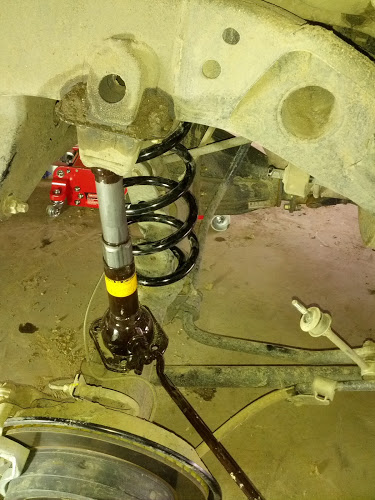 flexing to get the new springs seated