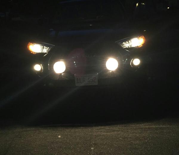 Fog lights installed.