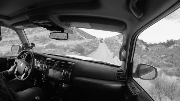 Following some Jeeps