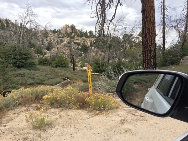 Found my buddies favorite camp site.  Recently reopened after the nearby wildfires.