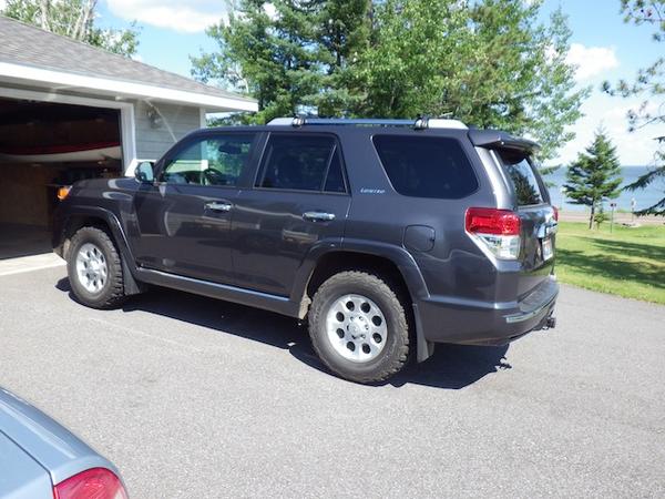 Frank again.  Only real "mod" are the Nokian Vatiiva MT's.  I had to buy a used set of SR5 rims on ebay to get 'em, but I hated the stock 20" rims tha