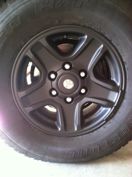 Fresh painted rims