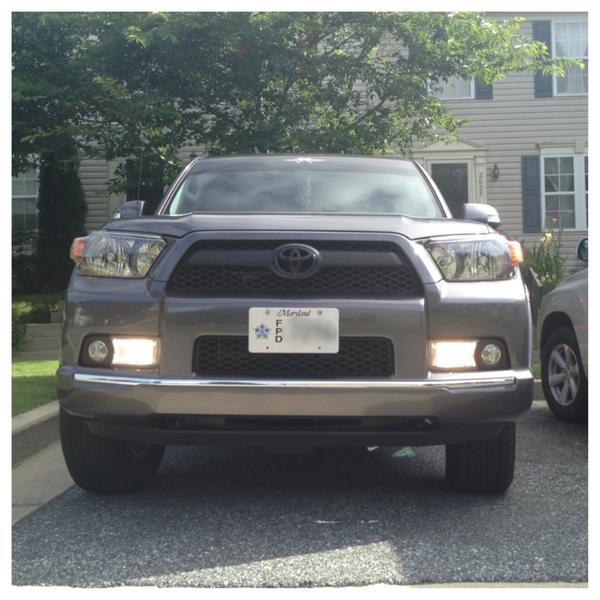 From the front with new TE headlights and clear DRL's