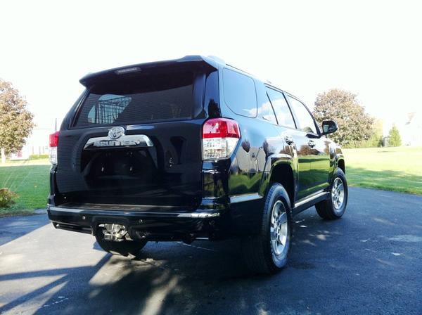 From the rear (and yes there's a dog crate in there).