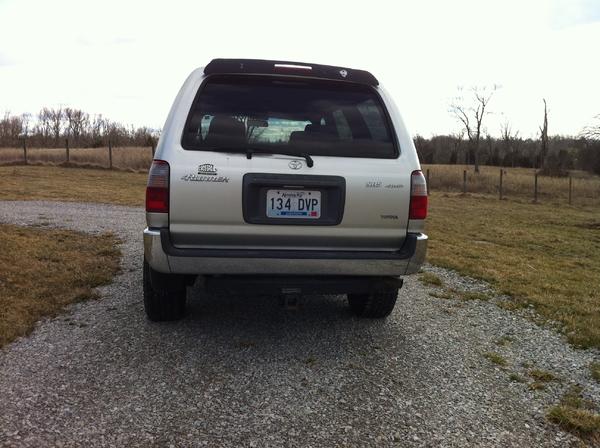 from the rear