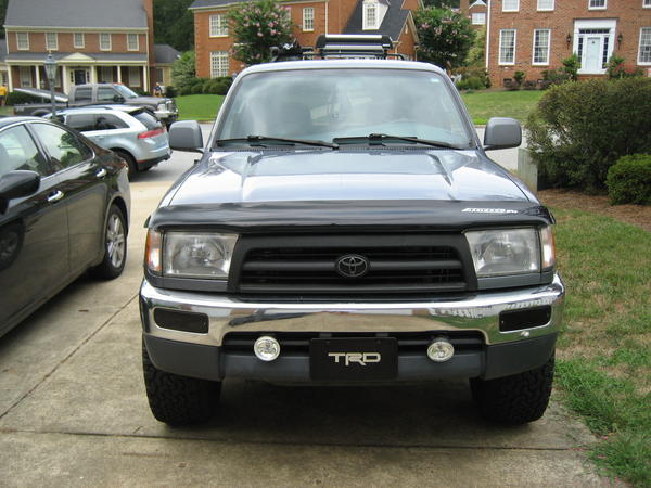 front grill painted with spray bedliner, turn signals nightshaded