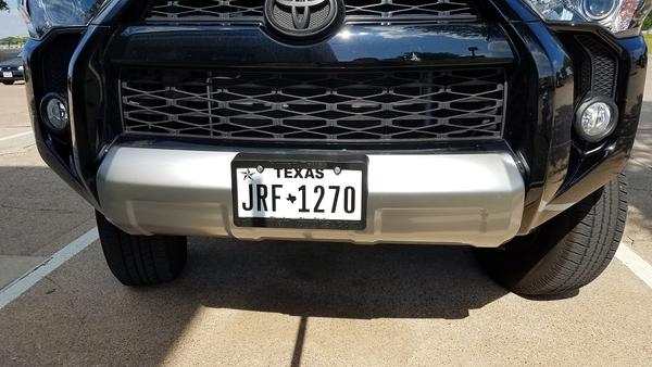 Front grill valance before wrap