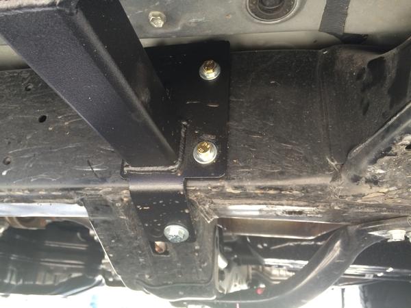 Front Passenger after drilling the hole.