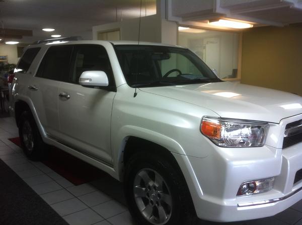 Front passenger at the dealership