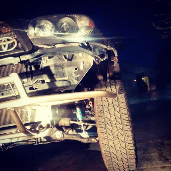 Front shocks were added as well. Bilstein 5100s