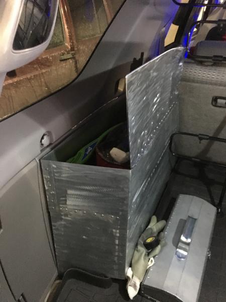 front side cargo box open