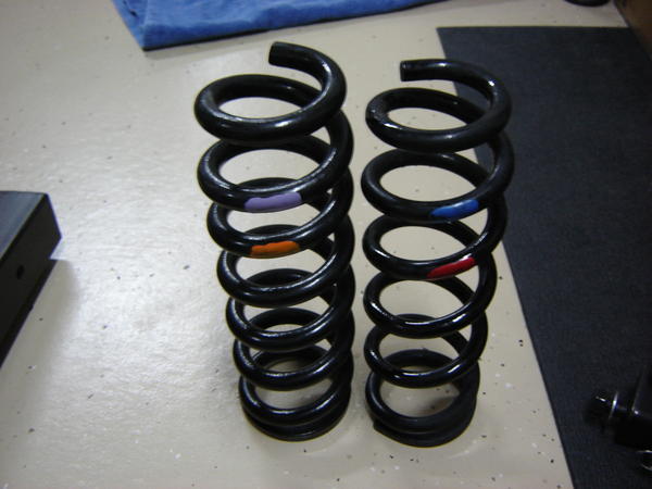 Front spring comparison