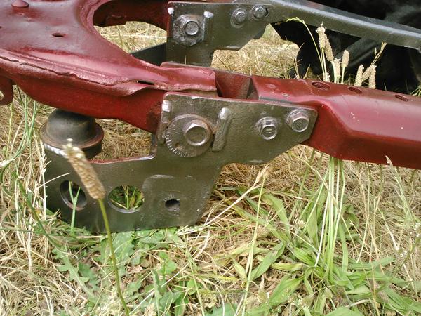Front suspension painted ready to go in