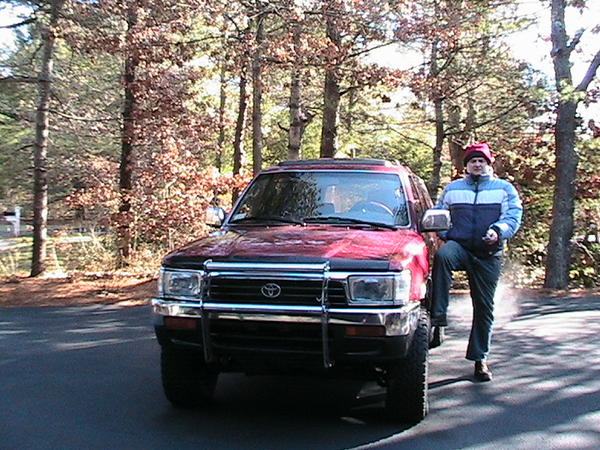 Front view of the '94 4runner and it's owner